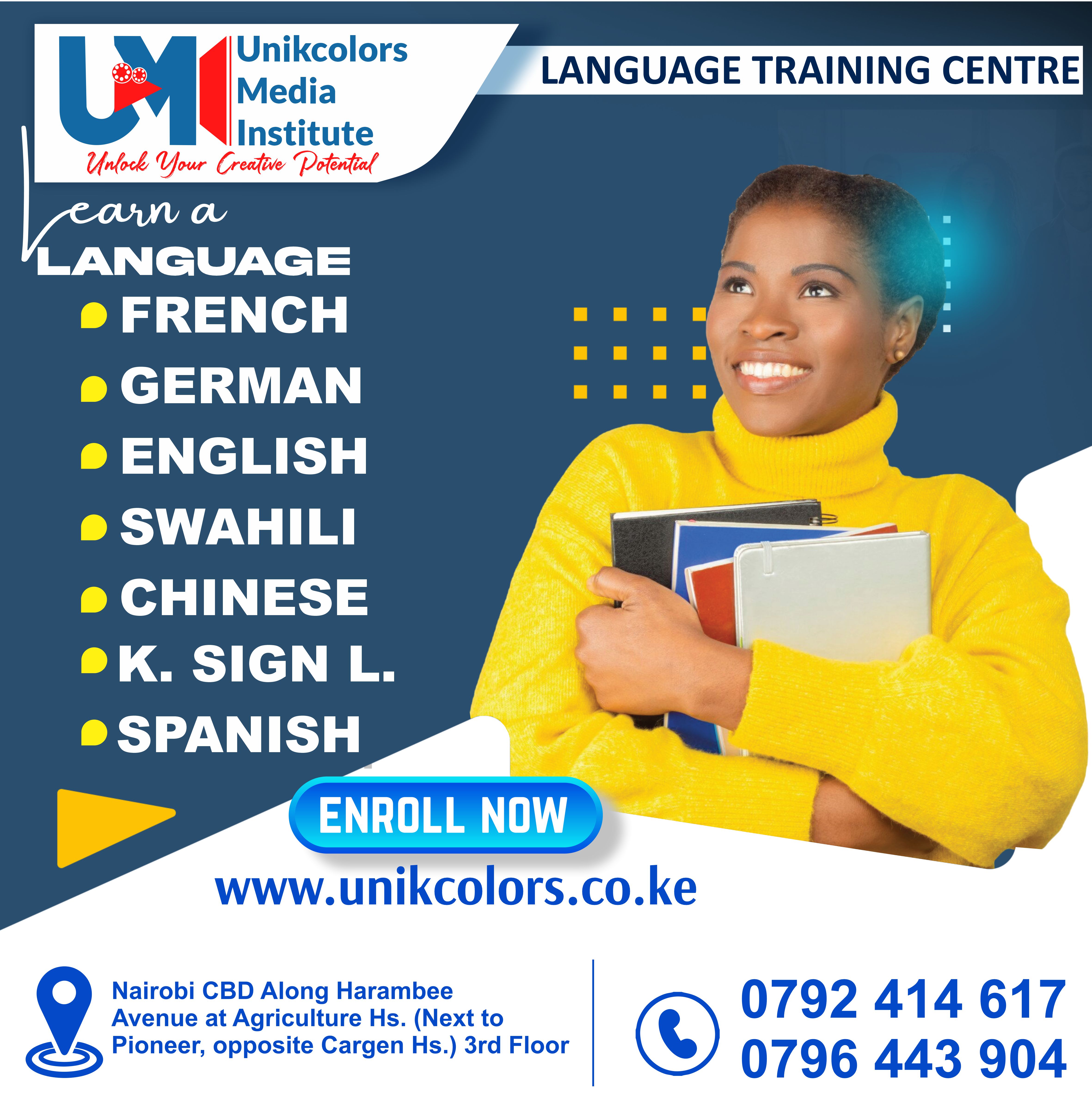 LANGUAGE TRAINING CENTRE - GERMAN | ENGLISH | FRENCH | CHINESE | SPANISH | SWAHILI | KENYA SIGN LANG